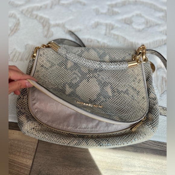 Michael Kors Python Crossbody Handbag - Picture 7 of 12